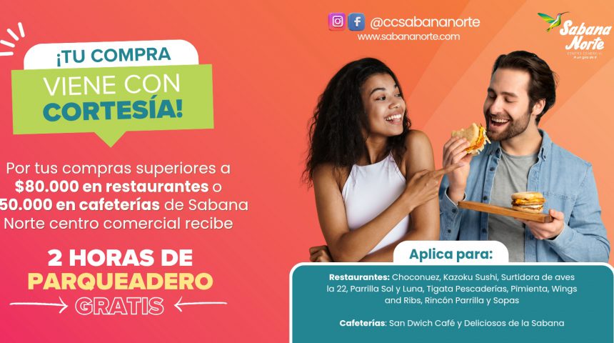 3. DOS HORAS DE PARQUEADERO GRATIS